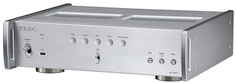 TEAC NT-507T Network Transport Front Angle View