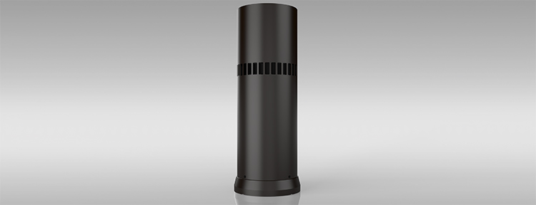 Theory Audio Design ic6-Bollard: 6.5 inches full-range landscape loudspeaker Front Angle View