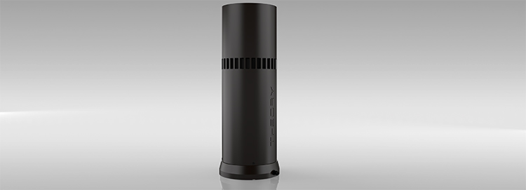 Theory Audio Design ic6-Bollard: 6.5 inches full-range landscape loudspeaker Rear Angle View