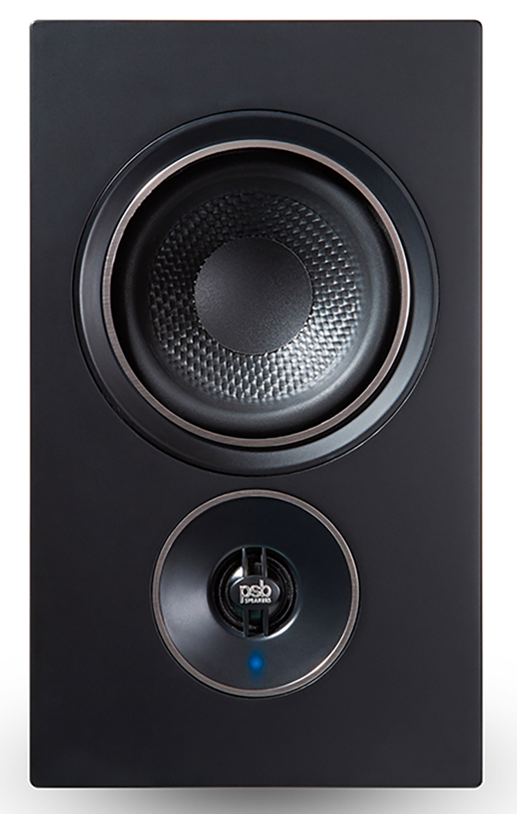 PSB Speakers Alpha iQ Streaming Powered Speaker with BluOS in Matte Black - Front View