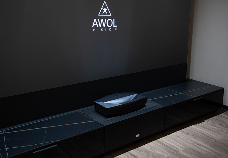 AWOL Vision Aetherion 4K Ultra Short Throw Projector Top Angle View