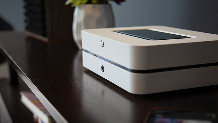 Bluesound POWERNODE next-generation wireless music streaming amplifier Angle View