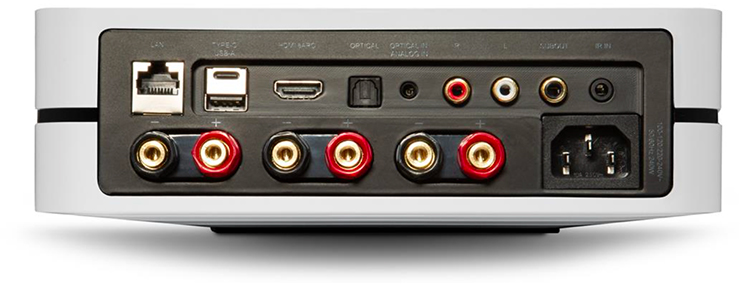 Bluesound POWERNODE next-generation wireless music streaming amplifier Rear View