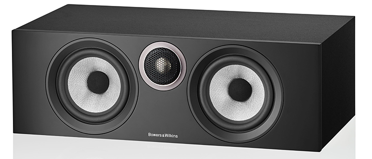 Bowers and Wilkins HTM6 S3 Centre-Channel Speaker Black Finish Angle View