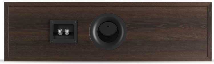 DALI OBERON GRAND VOKAL 2-way full-range centre speaker (Dark Walnut Finish) Back View