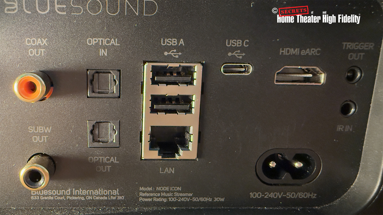 Bluesound Node Icon Music Streamer USB Ports View Bluesound Node Icon Music Streamer USB Ports View