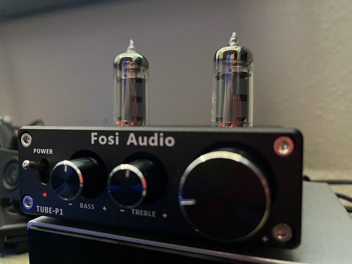 Fosi Audio P1 Tube Preamp Side View