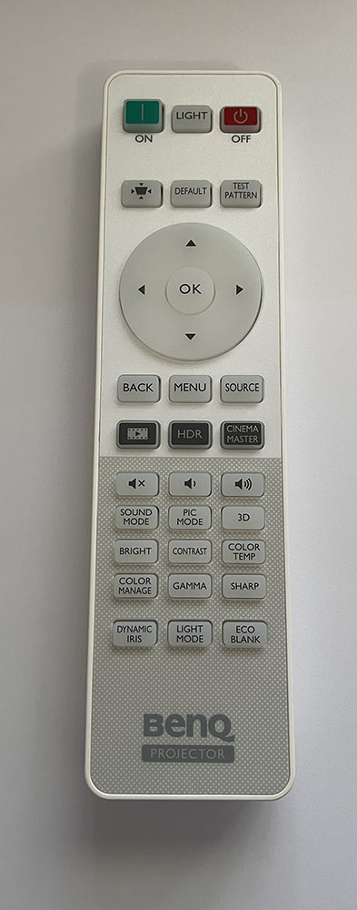 BenQ HT2060 LED Projector Remote