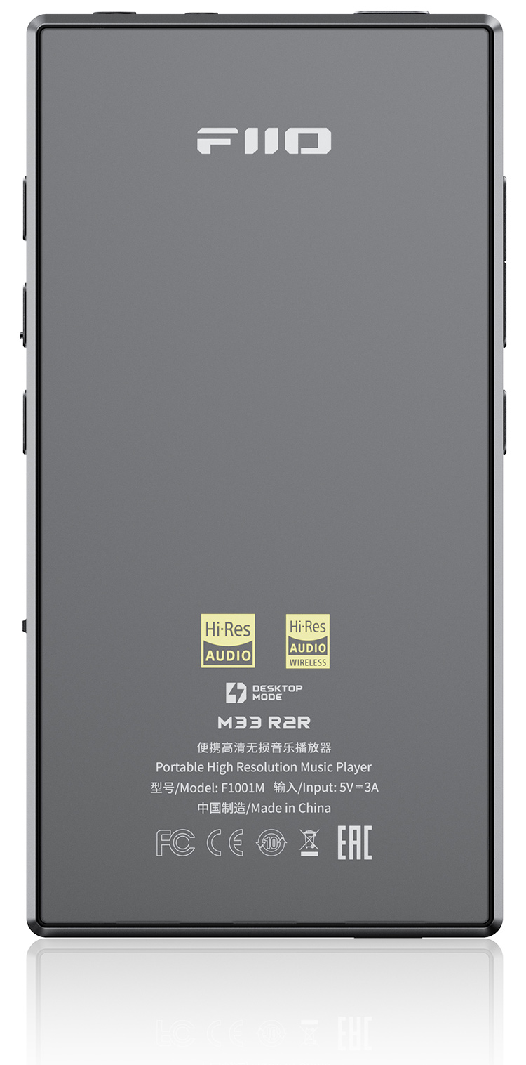 FiiO M33 R2R Music Player Rear Back View