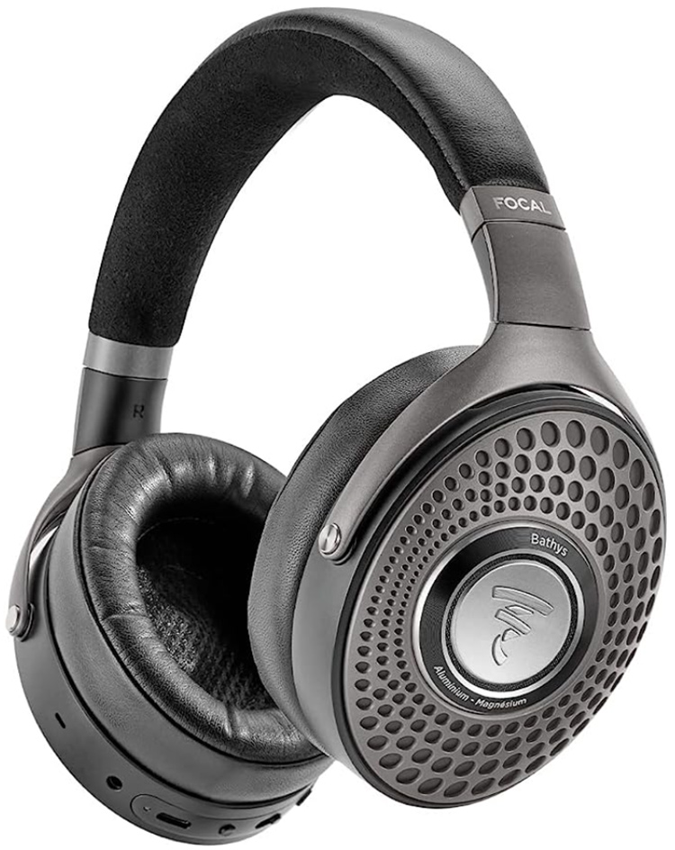 Focal Bathys Over-Ear Hi-Fi Bluetooth Wireless Headphones with Active Noise Cancelation Angle View