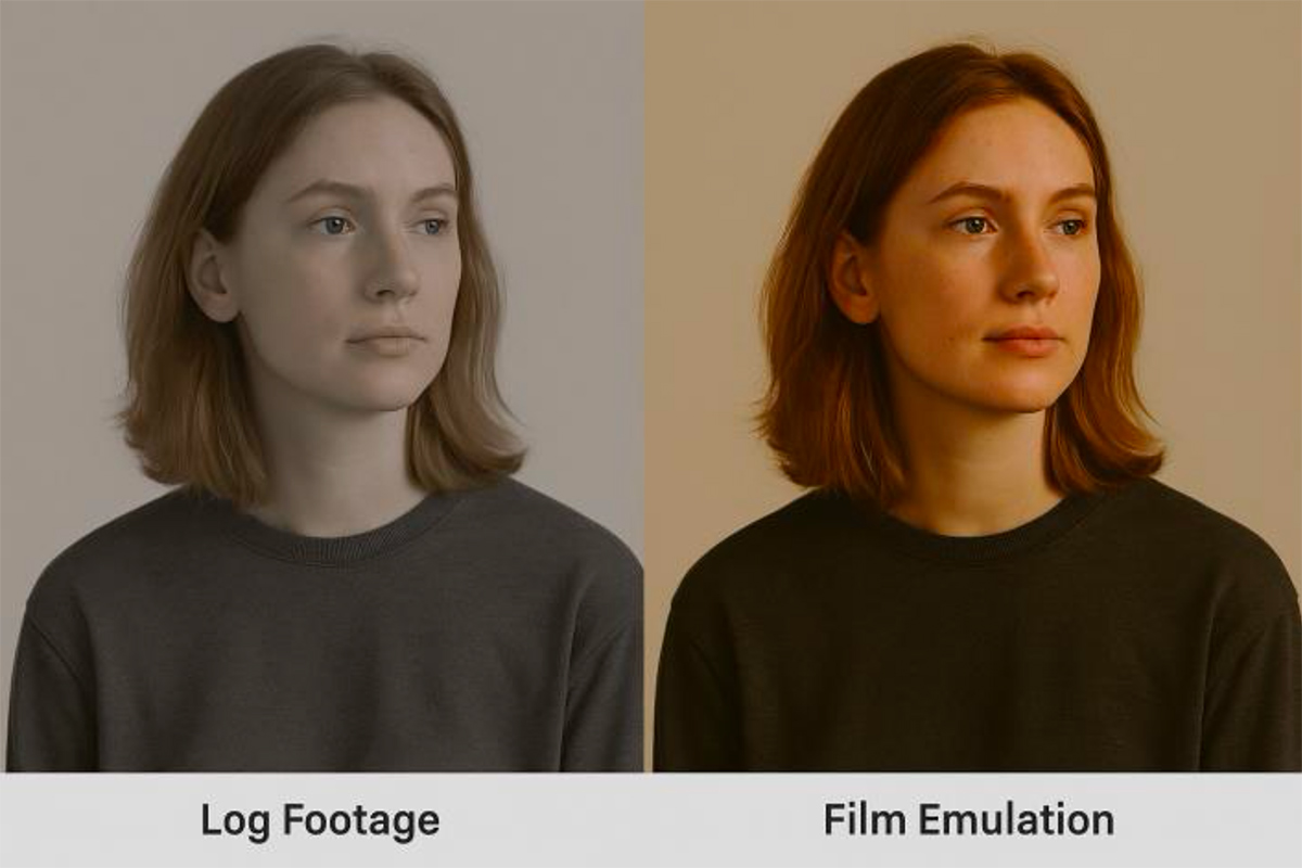 Log Footage versus Film Emulation Side by Side Comparison Images Log Footage versus Film Emulation Side by Side Comparison Images