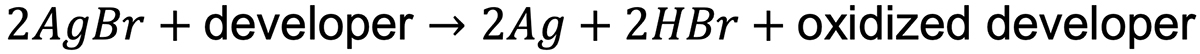 Mathematical equation of the metol-hydroquinone or phenidone developers Mathematical equation of the metol-hydroquinone or phenidone developers