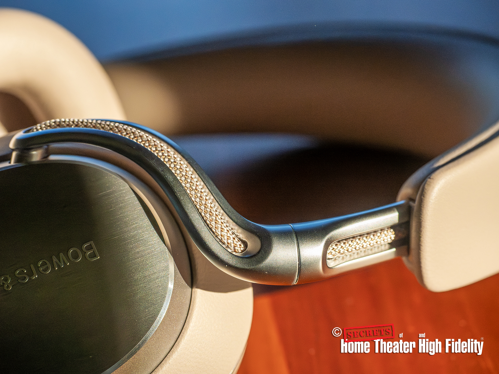 Bowers & Wilkins Px8 S2 Over-Ear Noise-Canceling Headphones Zoomed In Close-up View of the exposed internal sound cable decorative jewel-like touch
armature within the headband Bowers & Wilkins Px8 S2 Over-Ear Noise-Canceling Headphones Zoomed In Close-up View of the exposed internal sound cable decorative jewel-like touch
armature within the headband