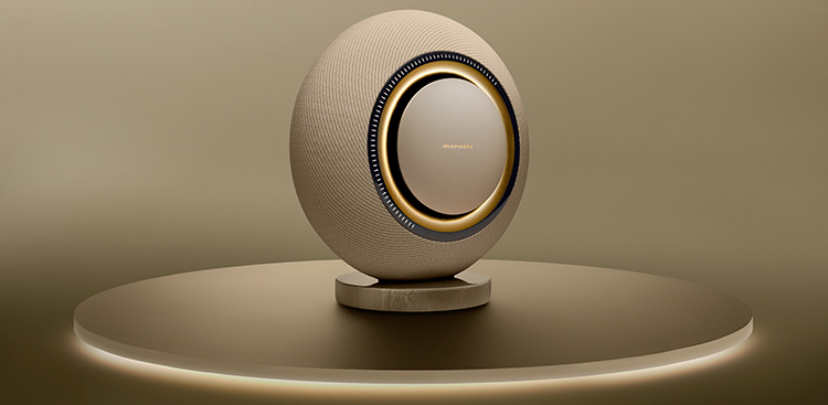 Marantz Horizon Wireless Speaker Champagne Finish Angle View