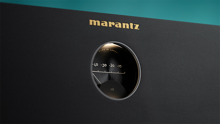 Marantz logo on the AV 30 AV Preamplifier