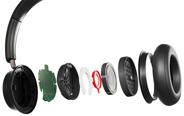 DALI IO-8 Headphone Iron Black Finish Exploded View