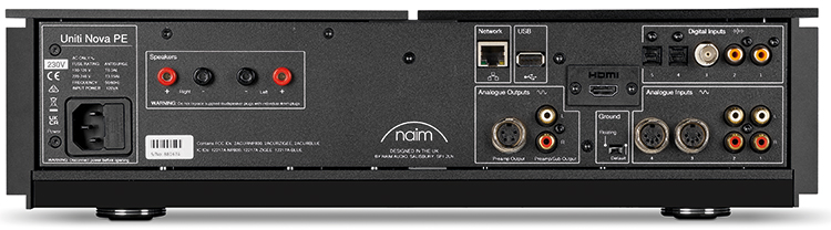 Naim Uniti Nova Power Edition All-In-One Player Rear View