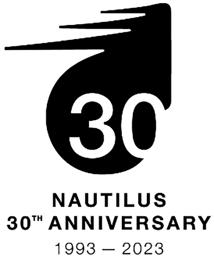Nautilus 30th Anniversary Logo (1993-2023) in black