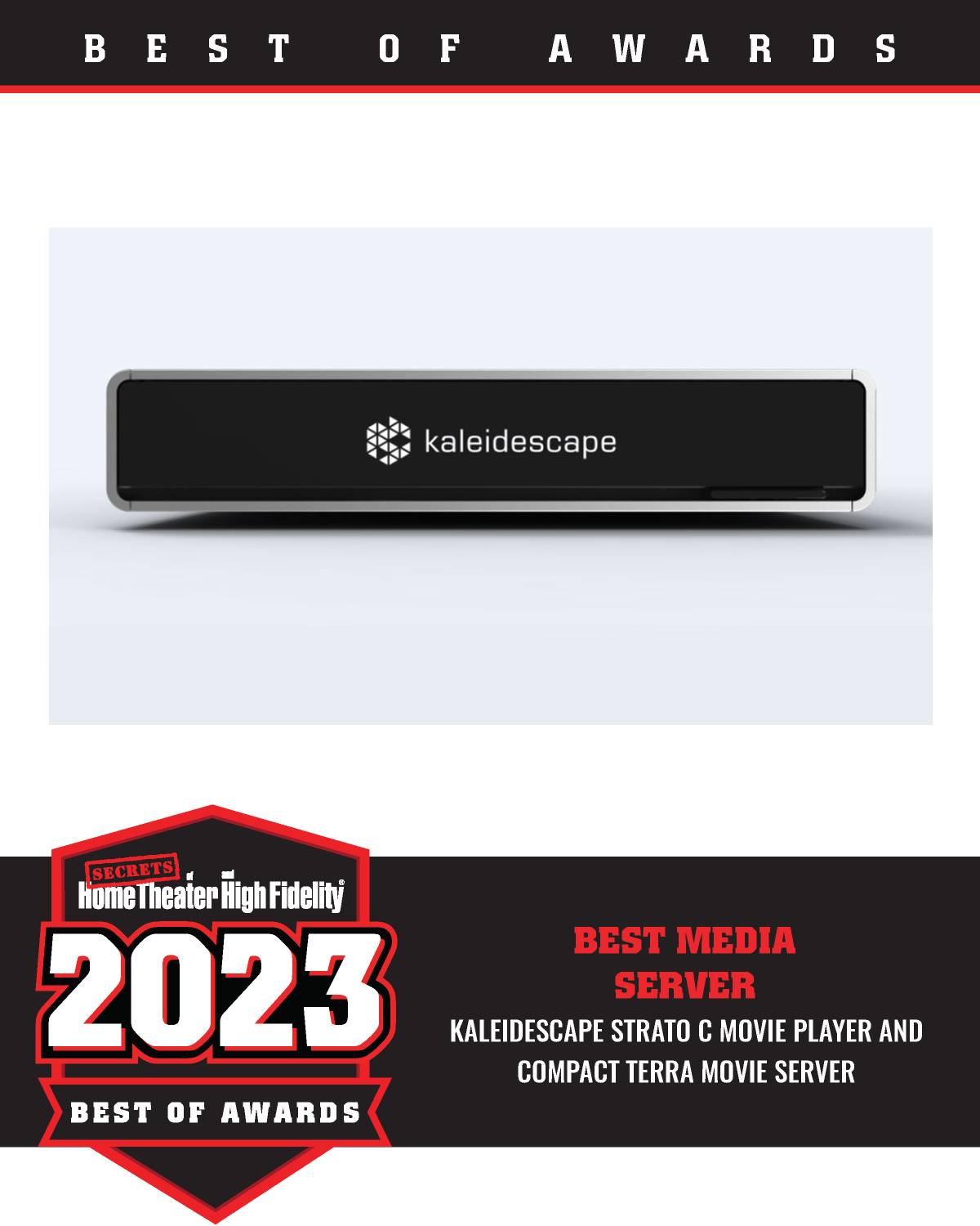 Kaleidescape Strato C Movie Player and Compact Terra Movie Server