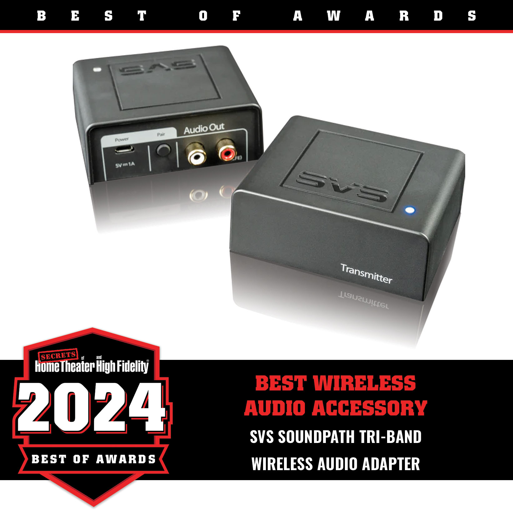 SVS SoundPath Tri-Band Wireless Audio Adapter Best of Year Award