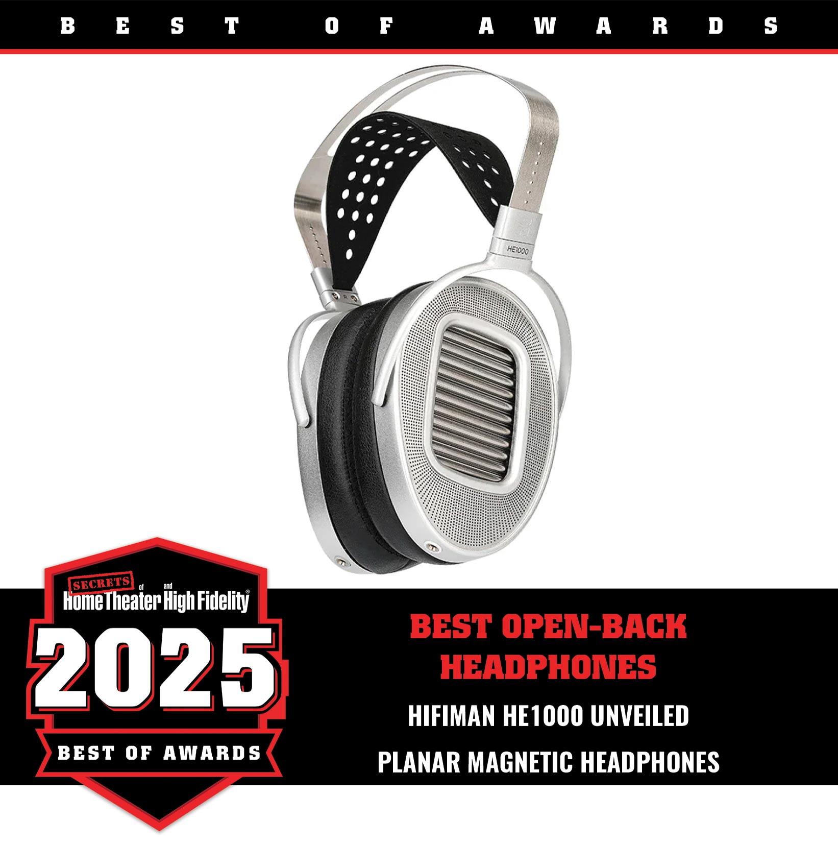 HIFIMAN HE1000 Unveiled Planar Magnetic Headphones Best of Year Award