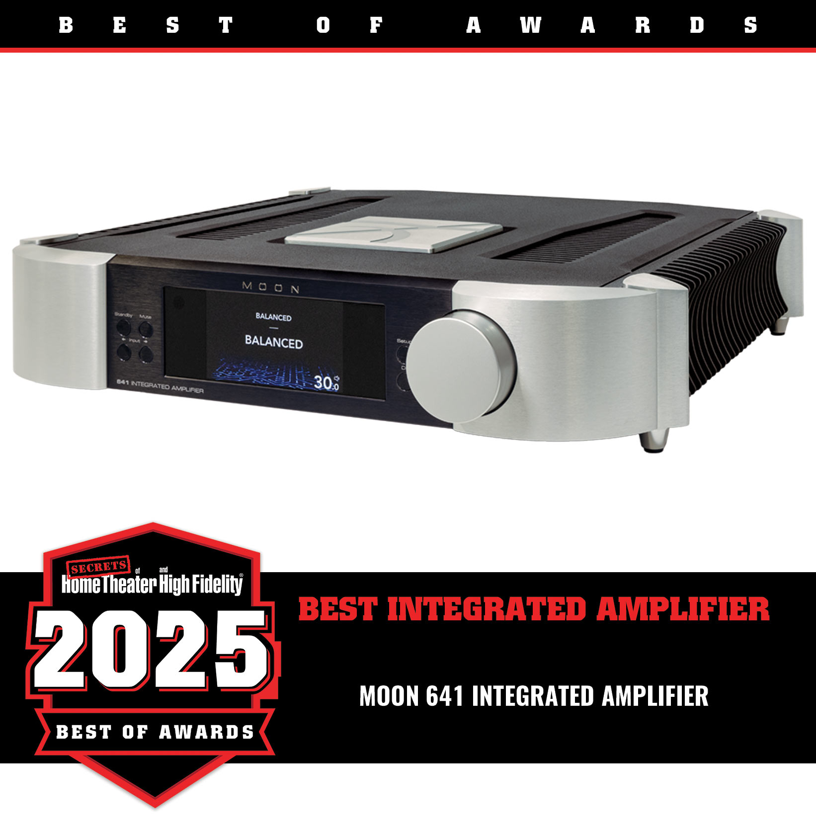 MOON 641 Integrated Amplifier Best of Year Award