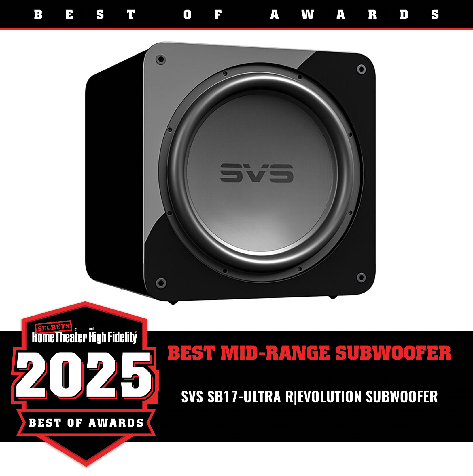 SVS SB17-Ultra R|Evolution Subwoofer Best of Year Award