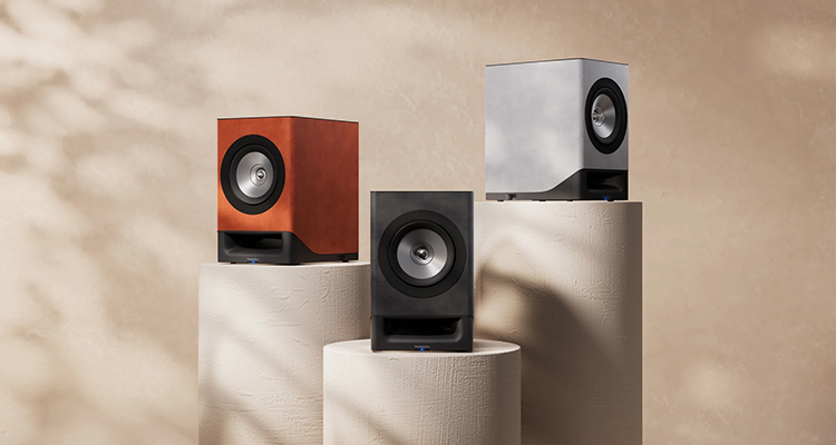 Technics SC-CX700 Wireless Speaker System Terracotta Brown, Charcoal Black, and Silky Gray Finishes