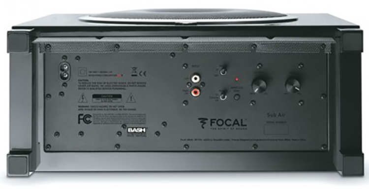 Focal Dimension High-Fidelity 5.1 Subwoofer Rear Connections