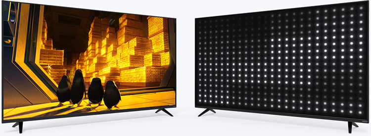 Vizio D65u-D2 65” Ultra HD TV - Backlighting Design