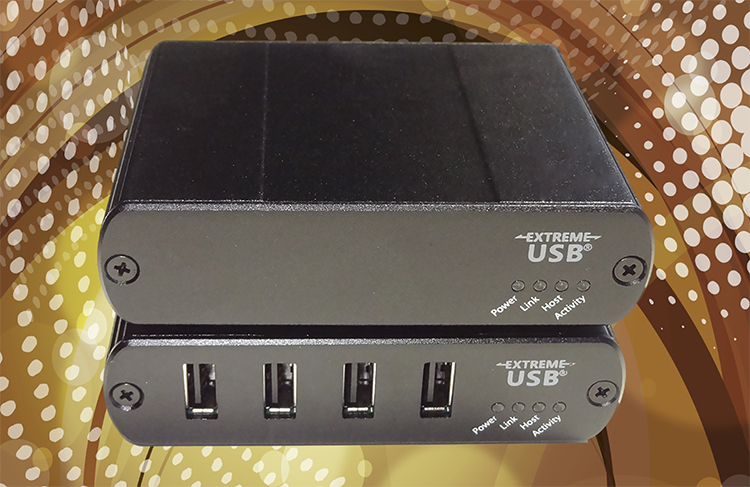 Icron 4-Port USB 2.0 Ethernet LAN Extender System - Front View