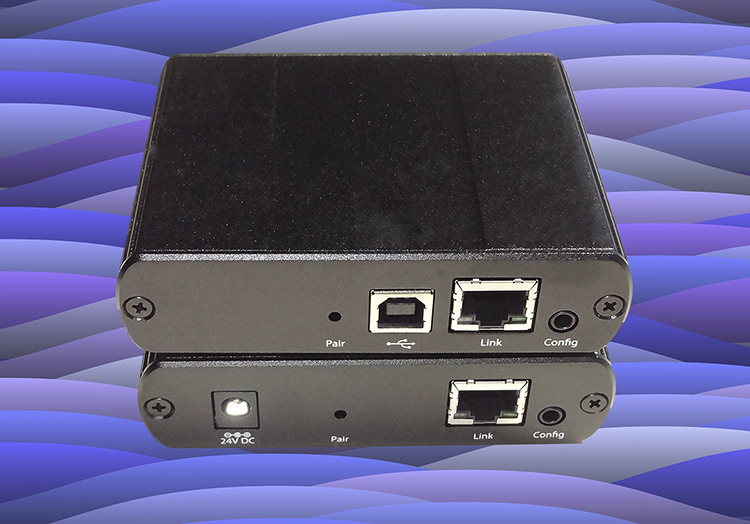 Icron 4-Port USB 2.0 Ethernet LAN Extender System - Rear View