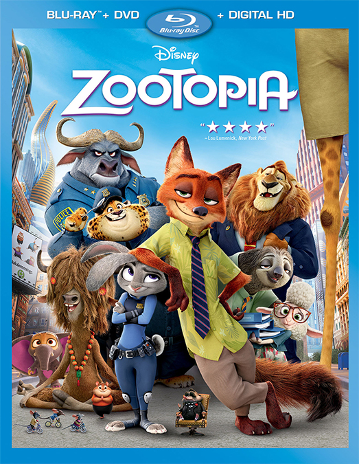 Zootopia - Blu-Ray Movie Cover