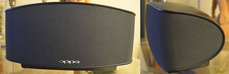 OPPO Sonica Wi-Fi Speaker - front and side views