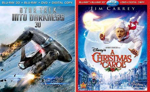 Star Trek And A Christmas Carol 3D Blu-rays