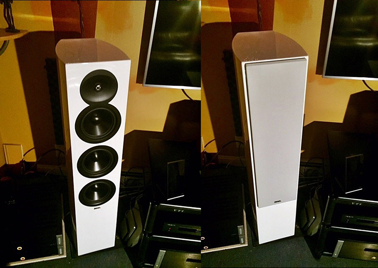 Revel Concerta2 F36 Tower Speakers - Grill On/Grill Off