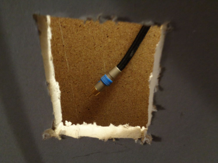 Run Cables In Your Walls, The Hole