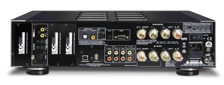 NAD M32 DirectDigital Amplifier Rear View