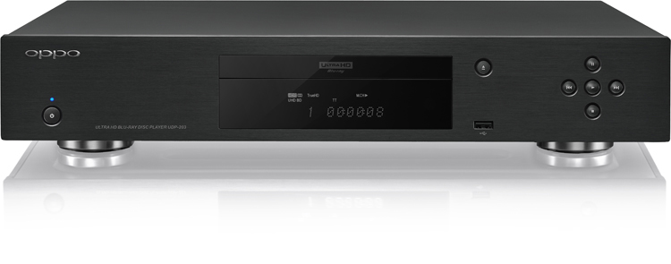 OPPO UDP-203 UltraHD Blu-ray Disc Player Front View