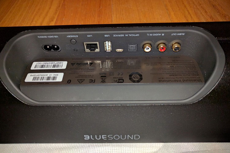 Bluesound PULSE Soundbar - Connections