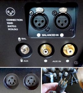 HiFiMAN Shangri La Headphones and Amplifier Rear Panel