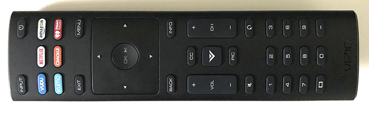 Vizio P65-E1 Ultra HD TV - Remote