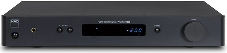 NAD C 328 Hybrid Digital DAC Amplifier Front View