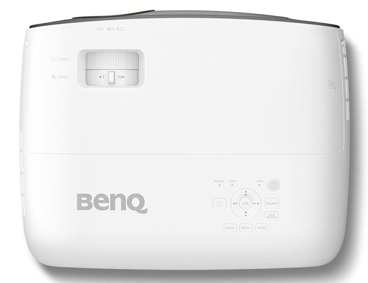 figure 3, BenQ HT2550 Ultra HD DLP Projector Top View