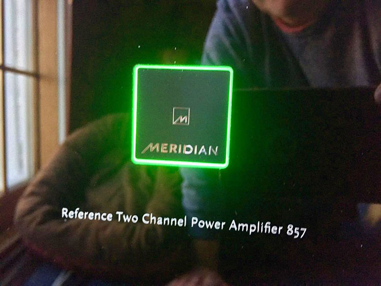 Meridian Reference 857 Amplifier Power Button