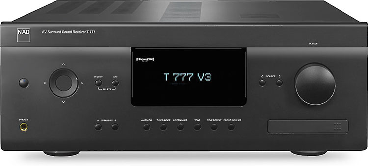 NAD T 777 V3 AV Surround Sound Receiver Front Panel