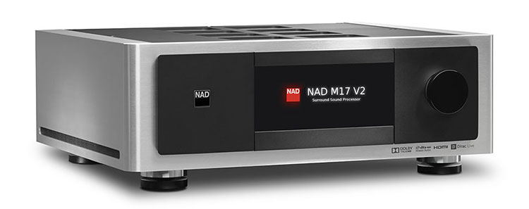 Procesador de preamplificación de sonido envolvente NAD M17 V2