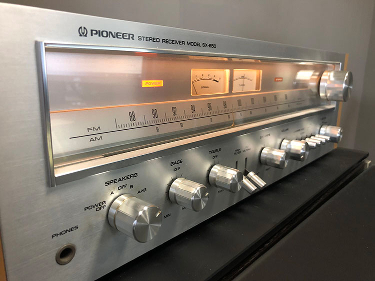 1976 Pioneer SX-650 Receiver Front Panel