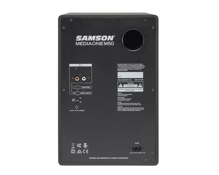 Samson MediaOne M50 back panel
