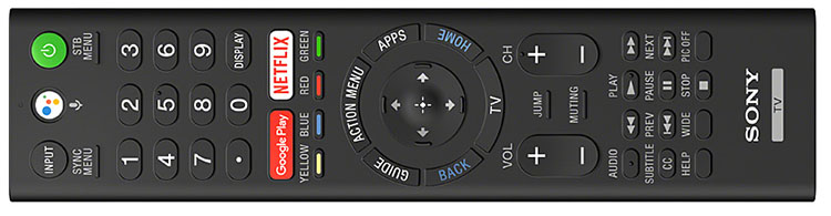 Sony XBR-65Z9F Ultra HD TV Remote